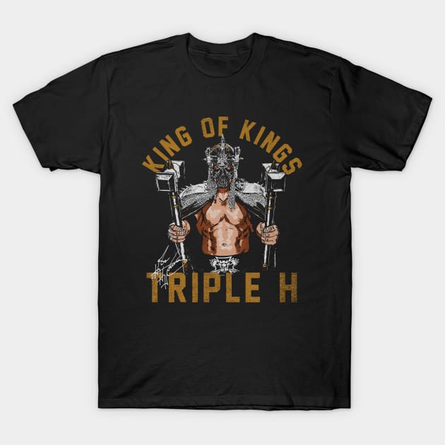 Triple H King Of Kings T-Shirt by MunMun_Design